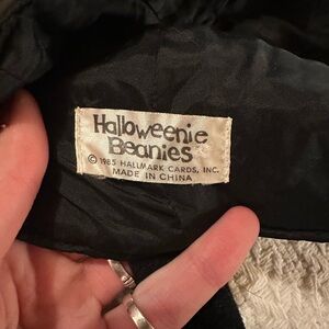 1985 Halloweenie Beanies Black Cat Hat